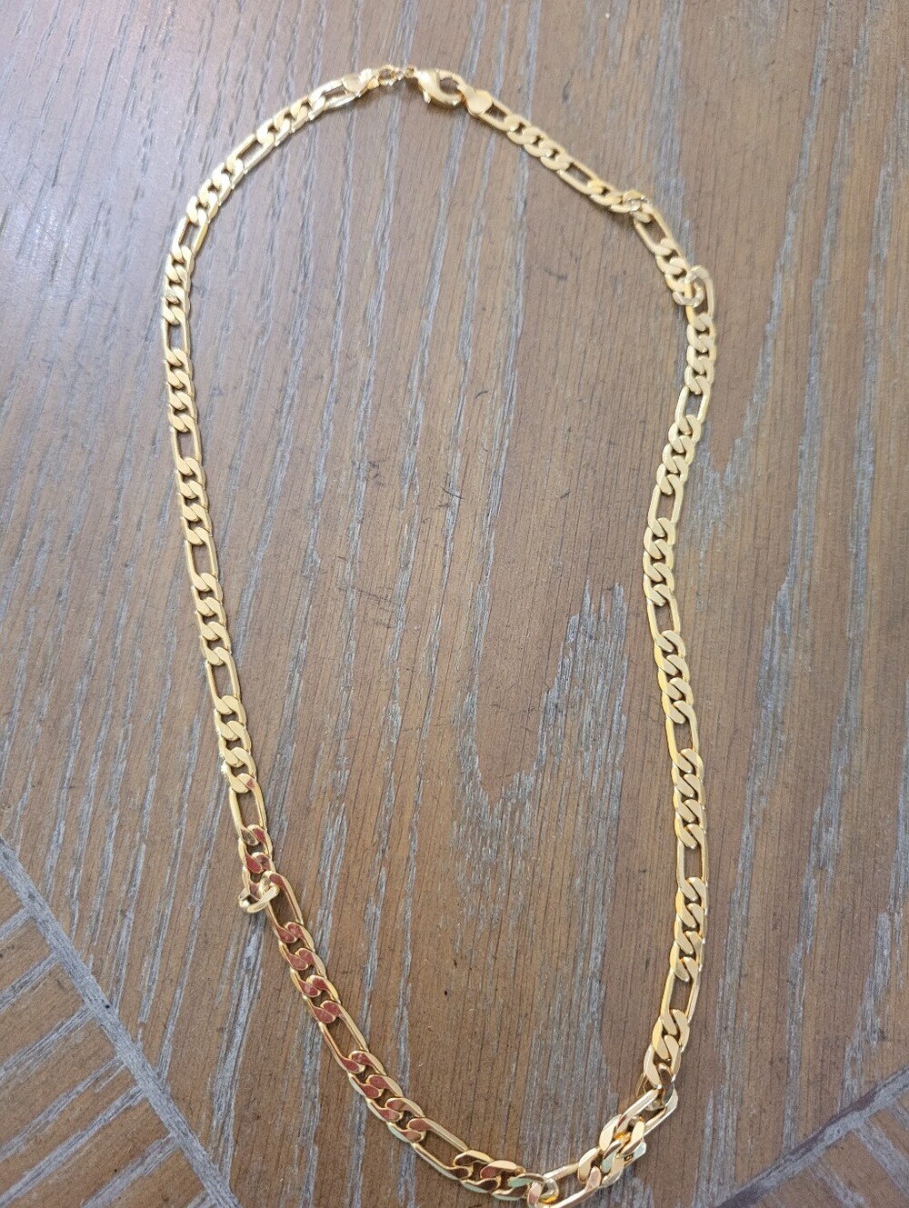 14K Gold Plated Chain 21" Long End To End New Without Tag!